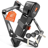 Sportneer Bike Lock - High Security Folding Bicycle Lock ART Certified - Bike Locks Heavy duty Anti 