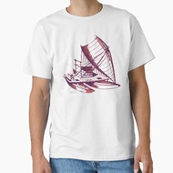 Fijian Drua (Canoe) In Cherry Classic T-Shirt T-Shirt