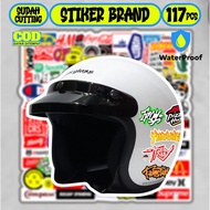 117 pcs aesthetic sticker case stickers already cut