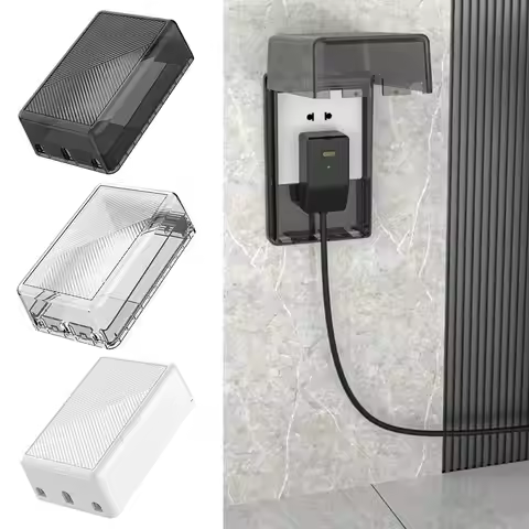 86 Type Switch Protective Cover Waterproof Transparent Socket Protector Self-Adhesive Splash-Proof P