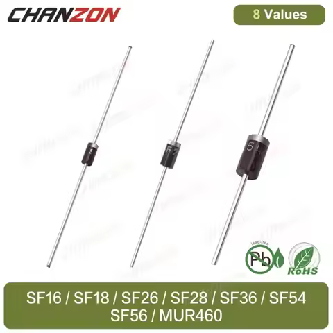 SF16 SF18 SF26 SF28 SF36 SF54 MUR460 Ultra Fast Recovery Rectifier Diode Axial D0-41 DO-15 DO-021AD 