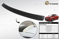 TOYOTA VIOS GEN 3 2014 2015 2016 2017 2018 2019 ROOF SPOILER / ROOF WING SPOILER / MATTE BLACK INJEC