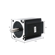 Nema34 CNC open loop stepper motor 86HS118-6004A14  8.5Nm 1.8 angle step current 5.6A with 14mm shaf