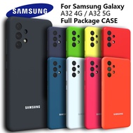 Samsung Galaxy A32 5G 4G Case Silky Silicone Cover Soft-Touch Back Protective Housing Liquid Silicone For A32 4