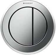 Geberit 116.055. KK. 1 – Pneumatic Push Switch Remote Control 10, Flush Mounted, for Two Downloads, 