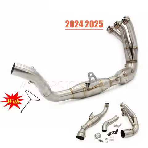 MT09 2024 2025 For MT-09 Tracer 9 900 GT XSR900 Motorcycle Exhaust Escape Moto Slip On System Front 
