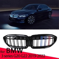 Car Front Bumper Grilles Kidney Racing Grill For BMW 3 series G20 G22 2019-2022 Car Styling Double S