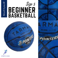 TARMAK ลูก บาสเก็ตบอล สำหรับเด็กอายุไม่เกิน 10 ปี รุ่น R300 เบอร์ 5 ( R300 Size 5 Beginner Basketball for Kids up to 10 years old - Blue ) ลูกบาส ลูกบาสเก็ตบอล บาสเกตบอล Basketball