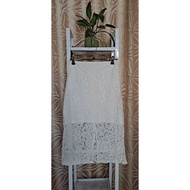 GRL white lace skirt