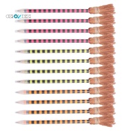 12 Piece Halloween Witch Broom Pencil Colorful Witch Broom Pens