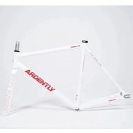 ARDENTLY Arena Lite White Red Fixie Frameset | Fixed Gear Track Bicycle Frame Set FS