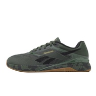 Reebok Training Shoes Nano X5 Men's Shoes Green Black Rubber Sole Fitness Stable Support Retraining 