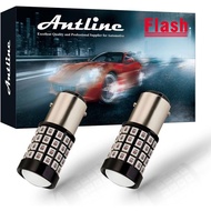 Antline 1157 LED Bulb Flash Strobe Red (2 Pack), 9-30V Super Bright 1600 Lumens 2057 2357 7528 52-SM