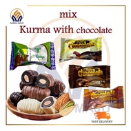 Almond Chocolate Dates Kurma Almond White Chocolate Dates , Dark Chocolate Dates , pistachio choclat