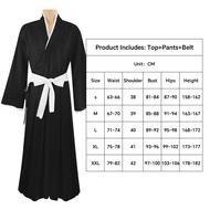 Anime Bleach Kurosaki Ichigo Trang Phục Cosplay Cho Người Lớn Kuchiki Rukia Kimono Áo Choàng Áo Choà