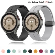 [HOT JUXXKWIHGWH 514] สายรัดซิลิโคนเดิมสำหรับ Samsung Watch 5/4 44มิลลิเมตร40มิลลิเมตรนาฬิกา5 Pro 45มิลลิเมตรหัวเข็มขัดแม่เหล็กวงสำหรับ Galaxy Watch 4คลาสสิก42 46มิลลิเมตร
