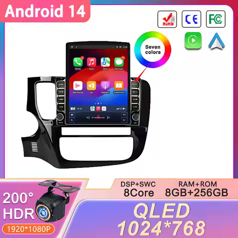 9.7 inch For Mitsubishi Outlander 3 GF0W GG0W 2012 - 2018 Left hand drive Android Car Radio Multimed