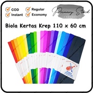 BIOLA Crepe Paper Sheet 110x60 cm 1 Sheet Large Crepe Paper for Decorative Flower Crafts Crepe Paper