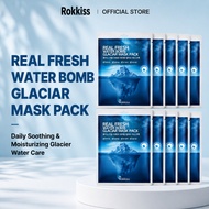 ROKKISS Real Fresh Water Bomb Glacier Mask Pack 23g * 10 sheets / 20 sheets / 30 sheets