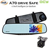 ORIGINAL QCY A70 Blackbox 1080P HD Car DVR Camcorder Dual Dashcam