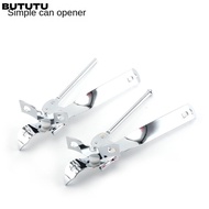 BUTUTU Tin-Opener, Stainless Steel Manual Food Can Opener, Durable Multifunctional Bottle Opener Foo