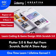Video Course -Flutter 3.0 & Rest Api From Scratch, Build A Store App | Scratch 3.0 Game Creation
