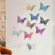 Set of 12 3D Wall Stickers Size 812cm Decorative Photography Tools EE886