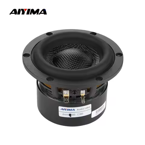 AIYIMA 1Pcs 4 Inch Subwoofer Speaker 4 8 Ohm 80W HiFi Speaker Audio Fiberglass Basin Low Frequency H