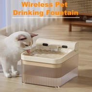 Wireless Pet Water Fountain 4L Automatic Dog Water Dispenser Battery Fountain Bowl for Cats Indoor w