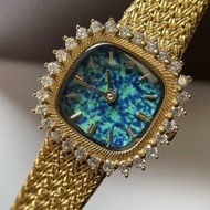 Agete Same Style Medieval Mini Delicate Square Wheat Ear Watch Square Diamond Retro Fashion Classic 