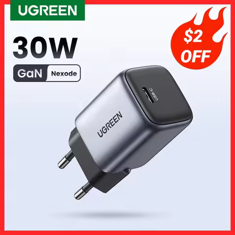 UGREEN GaN 30W Fast Charger for iPhone 16 15 14 Pro PD3.0 Charger for iPad Pro Tablet Samsung Xiaomi