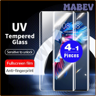 MABEV UV Glass for Huawei Nova 7 8 Pro Mate 20 30 P30 40 P40 Pro Plus Honor UV Tempered Glass Phone Screen Protector Protective Film ABEIB
