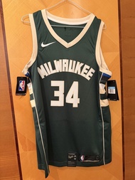 字母哥 Milwaukee Bucks Nike swingman nba jersey 密爾瓦基公鹿隊 Giannis Antetokounmpo nba 球衣 波衫 M 34