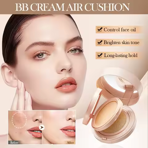 2 in 1 Double Layer Powder Cushion Clear Natural Lasting Brightening Sadoer Makeup Concealer Loose P