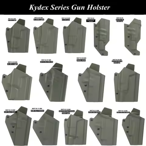 Kydex Holster-G17/19/19x/45 Beretta M9/1911/P226/.45 Handgun Holster Right Hand Hunting Pistol Case 