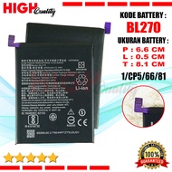 Baterai Battery HighQuality BL270 For Hp Le no vo Vibe K6 Note  K8 Note  K8 Plus  Moto G6 Play