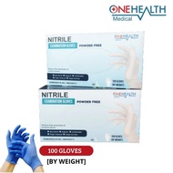 New Nitrile Gloves/Nitrile Examination Gloves Powder Free Contents 100/box - XS