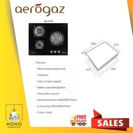 Aerogaz AZ-370F 3 Burner Tempered Glass Hob