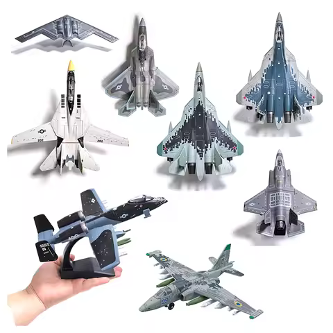DIY Building Blocks F22 F14 B2 SU57 Creative Raptor Stealth Fighter Bomber Model Military Series Dec
