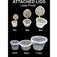{Sauce cup (1oz 100pcs),(2oz / 4oz 50pcs) | Disposable Plastic Mini Cup | Sauce Container | Mini Cup