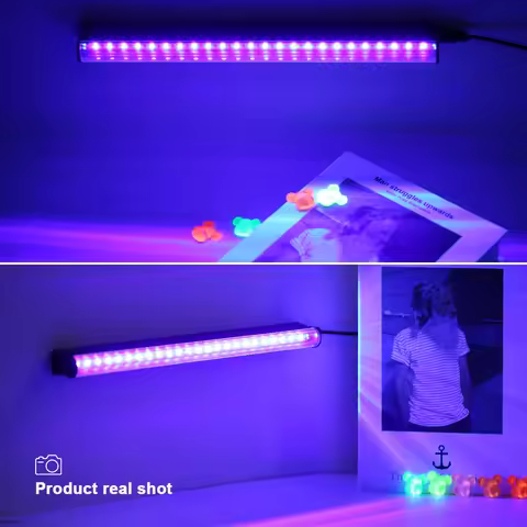 1Pc LED Black Light Bar UV Lamp T5 Tube 5V USB Plug Ultraviolet Light LED Stage Blacklight UV LED Na
