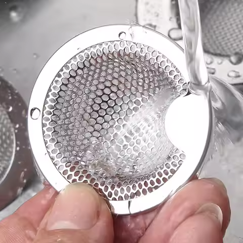 Stainless Steel Filter Kitchen Sink Sewer Strainers Sink Filter Anti-blocking Mesh Cover Bathroom Fl