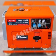 KANTO เครื่องปั่นไฟ รุ่น KT-D5-SILENT 5500วัตต์ 10HP (กุญแจสตาร์ท) เครื่องยนต์ 4จังหวะ เครื่องกำเนิดไฟฟ้า เครื่องปั่นไฟ ดีเซล generator ปั่นไฟ จัดส่งทั่วประเทศไทย