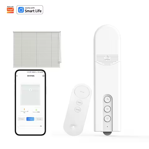 Zigbee Smart Electric Curtain Motor Chain Roller Blinds Shade DIY Motorized Shutter Drive Solar Pane