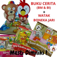 8 Series Finger Puppet Story Books English &amp; Bahasa Malaysia Dwibahasa/ Buku Cerita Bedtime Story Books / Bed Time Comic