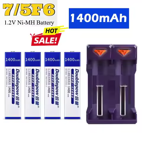 Gumball Gum Stick Battery 1.2V Ni-MH Rechargeable Batteries 1400mAh Ni Mh 7/5 F6 for Walkman Portabl