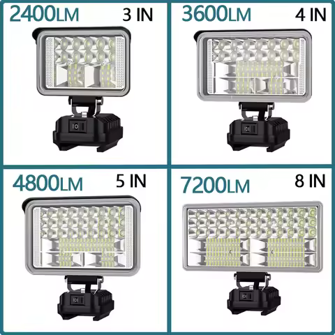 New portable work light For Makita LED lights 3/4/5/8-inch floodlight flashlight 14.4-20V Battery La