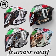 Js ARMOR Helmet LEOPARD MOTIF IRIDIUM Glass|Latest