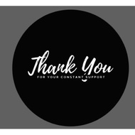 Combo 78-100 Beautiful round thank you stickers, 3.5 cm large to decorate gift boxes and wrap paper.