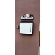 Modern 3D Fold Casing House Number & Address Sign